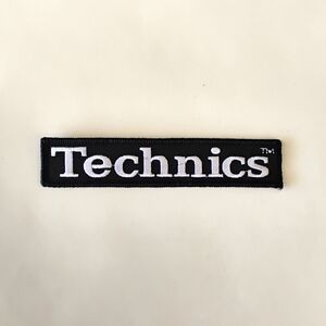 Technics Iron on Patch Hip Hop Classic Logo DJ Turntable B Boy Embroidered 1200